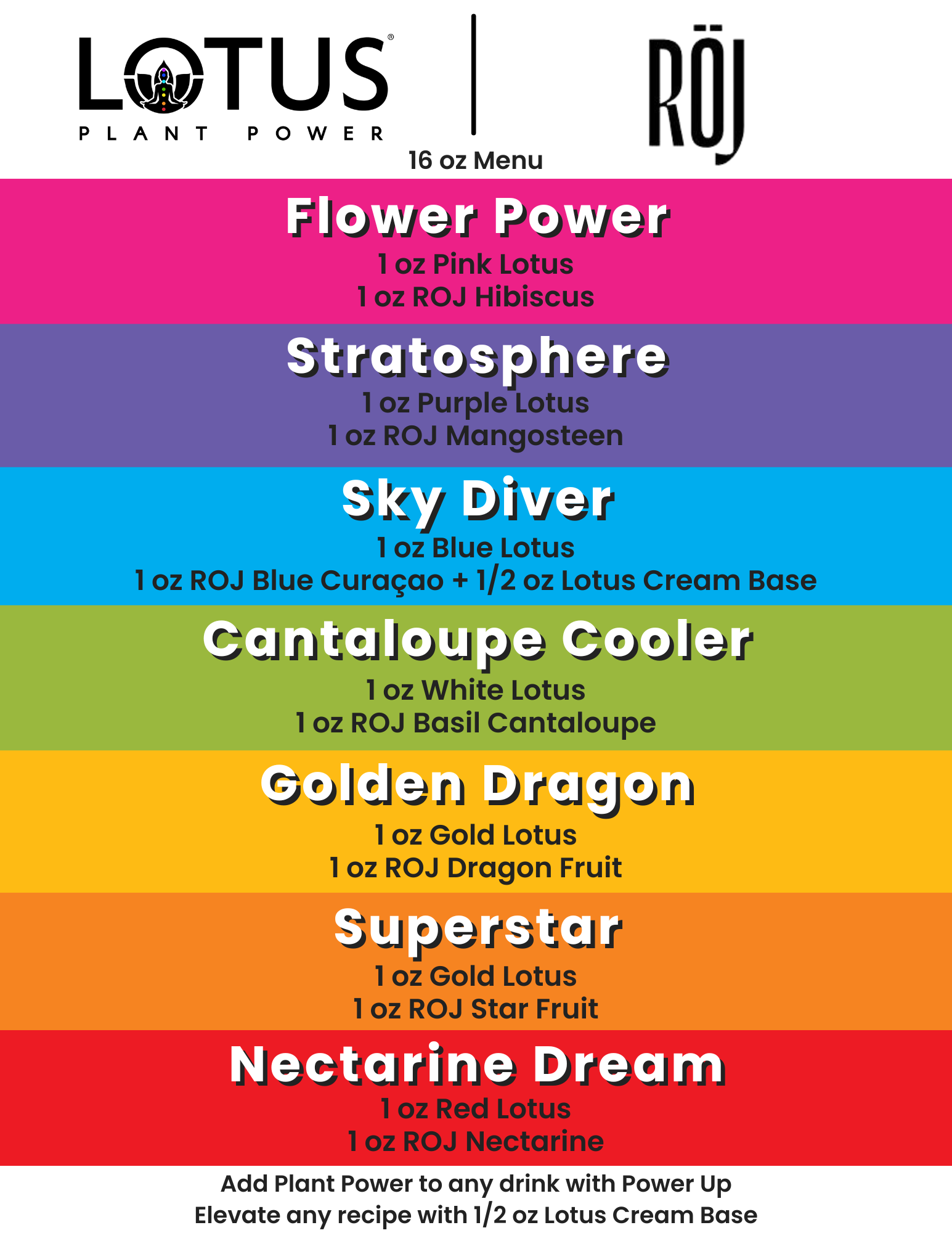 Lotus x ROJ Menu