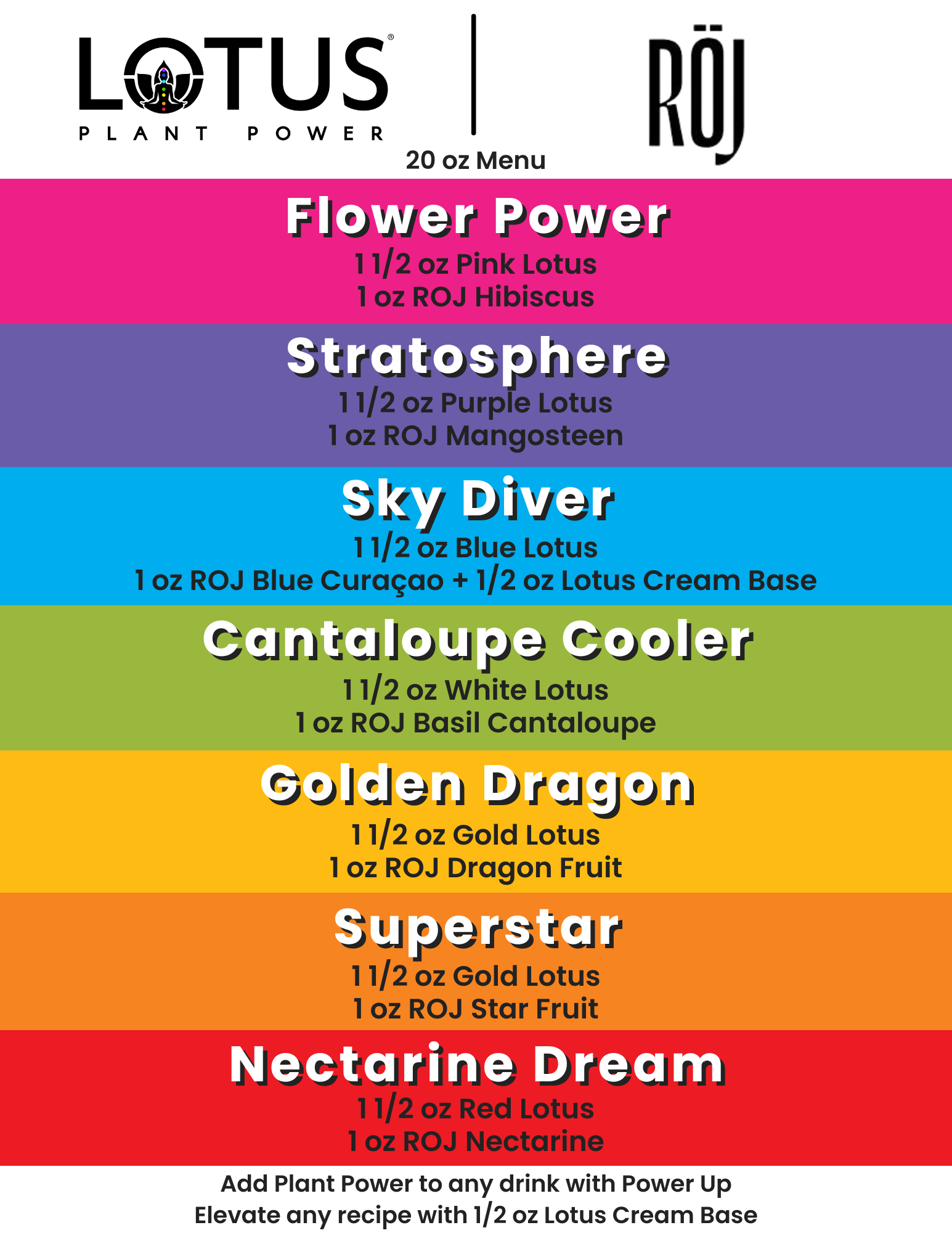 Lotus x ROJ Menu