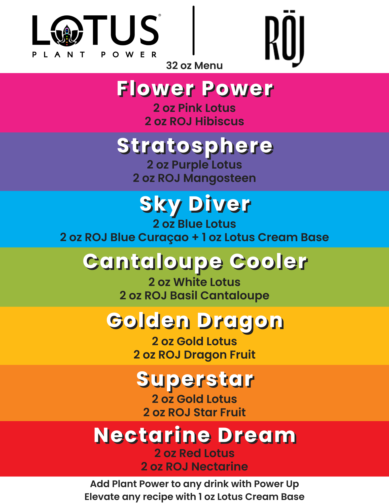 Lotus x ROJ Menu