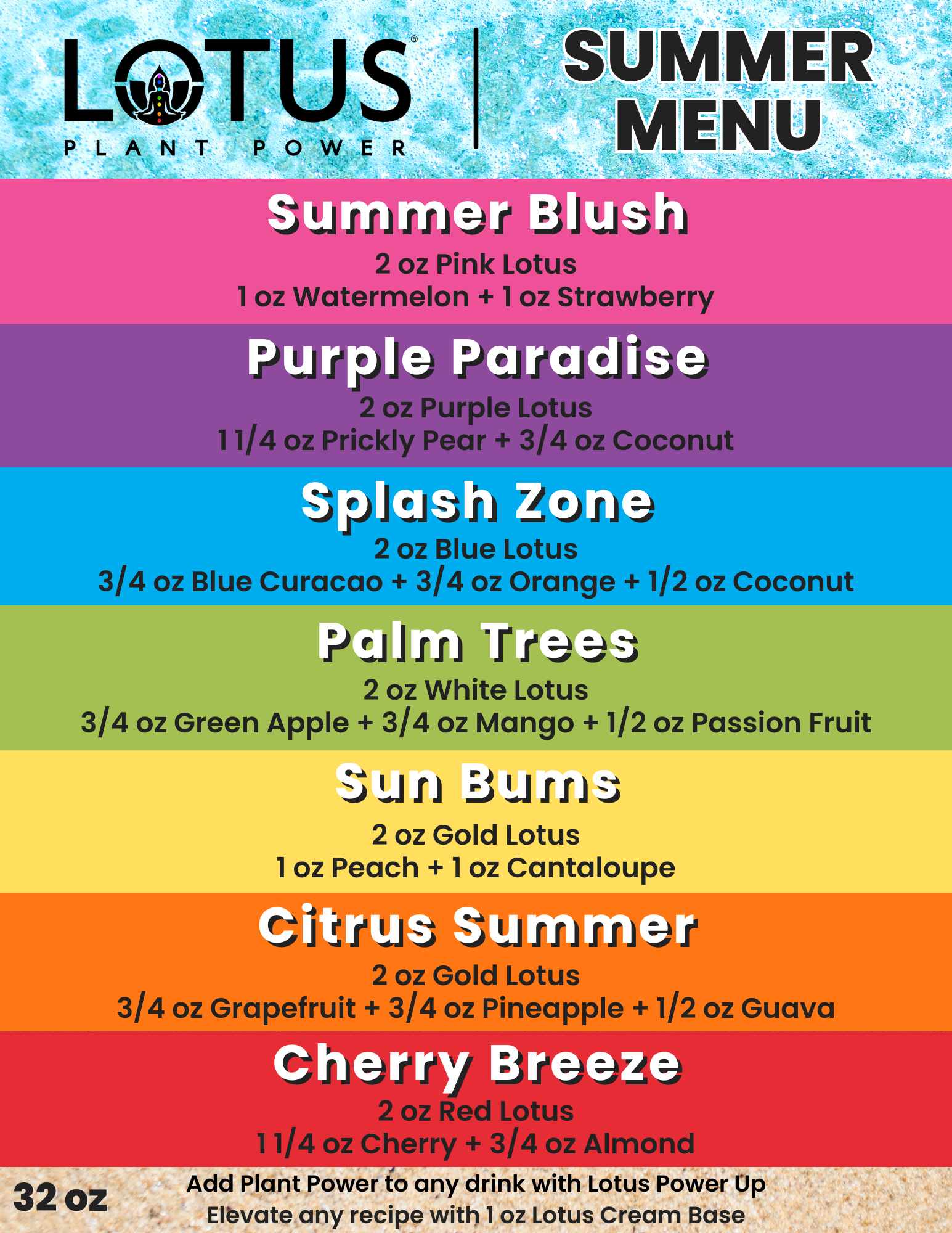 Lotus Summer 2024 Menu