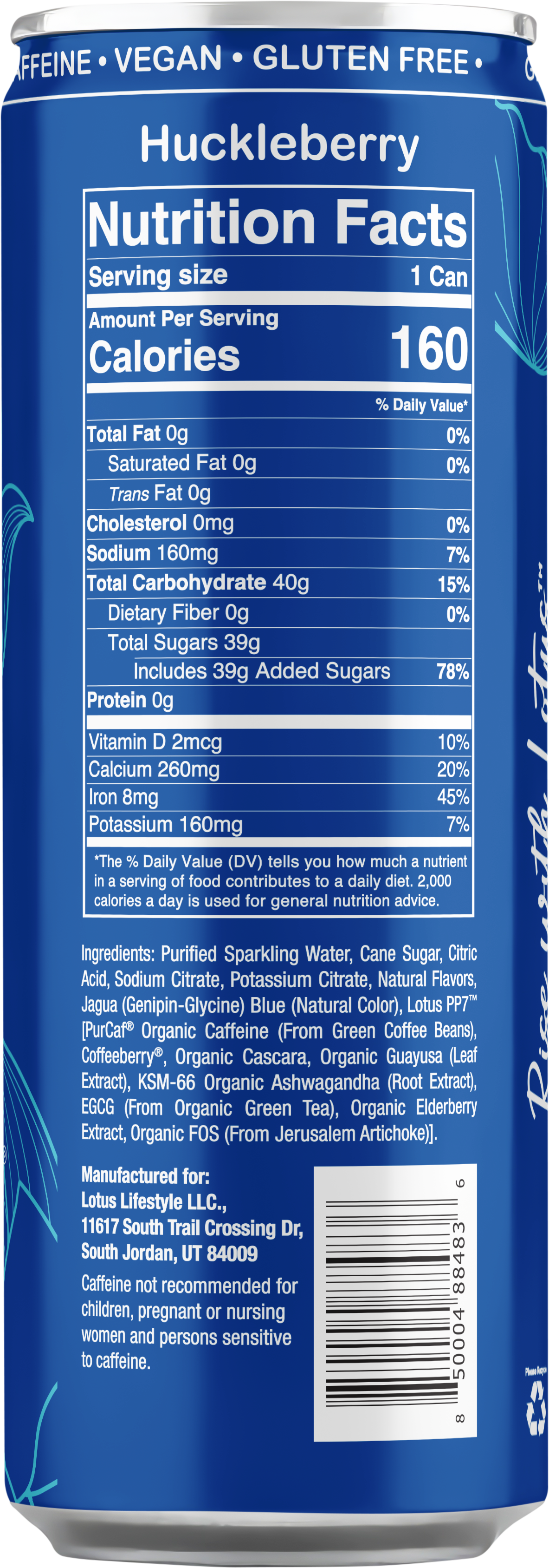 Blue Lotus Plant Power Drink™ (cane sugar)
