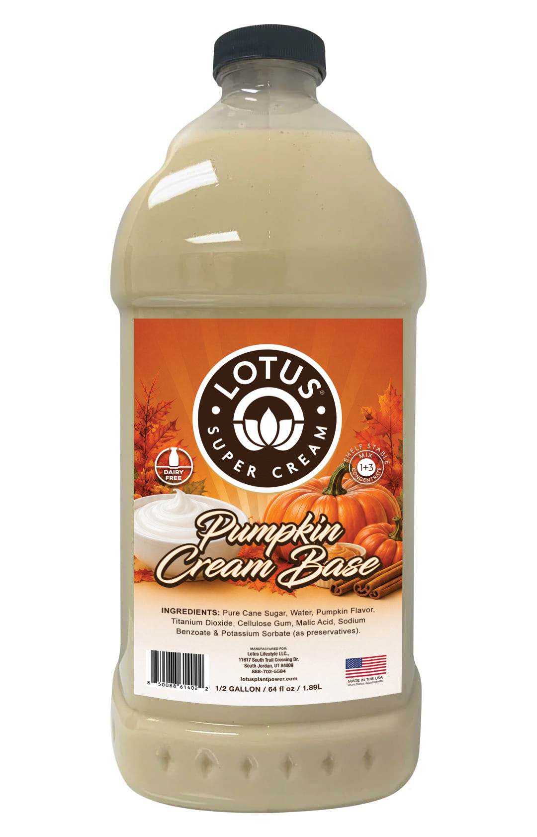 Lotus Pumpkin Spice Cream Base Concentrate
